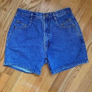 90s Cotton Denim High-Waisted Shorts